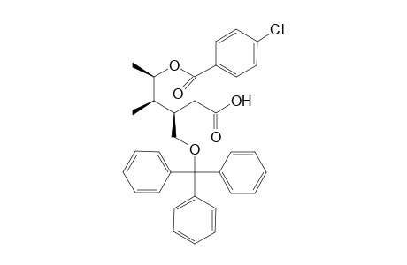 (3R,4R,5R)-5-(4-chlorophenyl)carbonyloxy-4-methyl-3-[(triphenylmethyl)oxymethyl]hexanoic acid