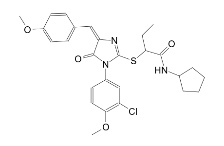 butanamide, 2-[[(4E)-1-(3-chloro-4-methoxyphenyl)-4,5-dihydro-4-[(4-methoxyphenyl)methylene]-5-oxo-1H-imidazol-2-yl]thio]-N-cyclopentyl-