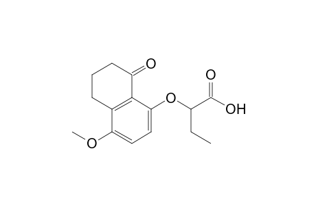 2-[(4-methoxy-8-oxo-5,6,7,8-tetrahydro-1-naphthyl)oxy]butyric acid