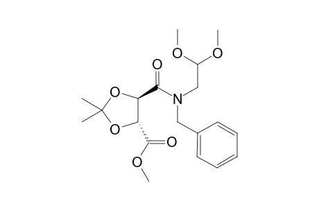(-)-N-Benzyl-N'-(2,2-dimethoxyethyl)-(2R,3R)-2,3-di-O-isopropylidenetartramic acid methyl ester