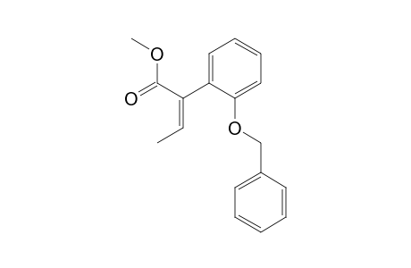 Benzeneacetic acid, alpha-ethylidene-2-(phenylmethoxy)-, methylester