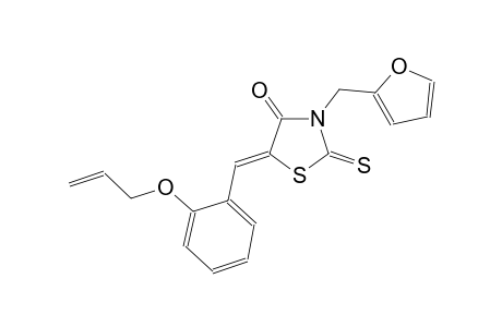 (5Z)-5-[2-(allyloxy)benzylidene]-3-(2-furylmethyl)-2-thioxo-1,3-thiazolidin-4-one
