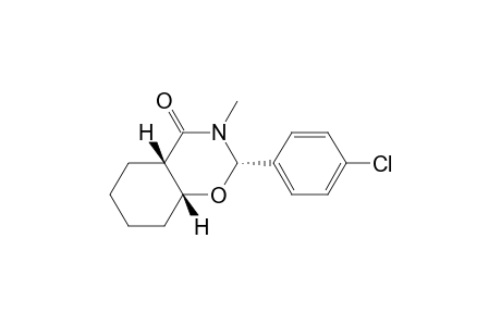 4H-1,3-Benzoxazin-4-one, 2-(4-chlorophenyl)octahydro-3-methyl-, (2.alpha.,4a.beta.,8a.beta.)-