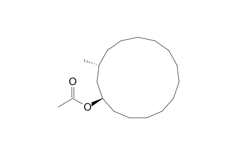 (1R,3R)-3-Methylcyclopentadecyl Acetate
