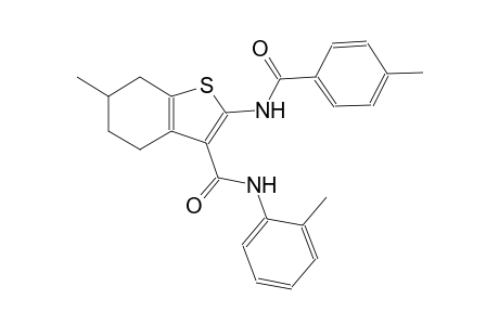 benzo[b]thiophene-3-carboxamide, 4,5,6,7-tetrahydro-6-methyl-2-[(4-methylbenzoyl)amino]-N-(2-methylphenyl)-