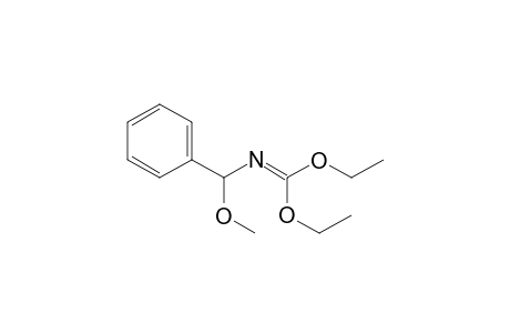 Carbonimidic acid, (methoxyphenylmethyl)-, diethyl ester