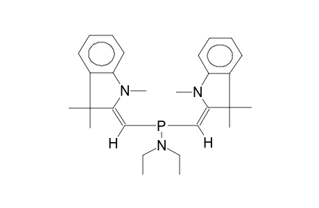 BIS(1,3,3-TRIMETHYLINDOLIN-2-YLIDENEMETHYL)PHOSPHINOUS ACID,DIETHYLAMIDE (ISOMER MIXTURE)