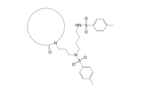 Benzenesulfonamide, 4-methyl-N-[4-[[(4-methylphenyl)sulfonyl]amino]butyl]-N-[3-(2-oxoazac ycloheptadec-1-yl)propyl]-