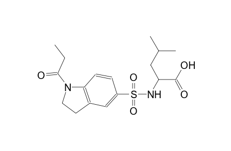leucine, N-[[2,3-dihydro-1-(1-oxopropyl)-1H-indol-5-yl]sulfonyl]-