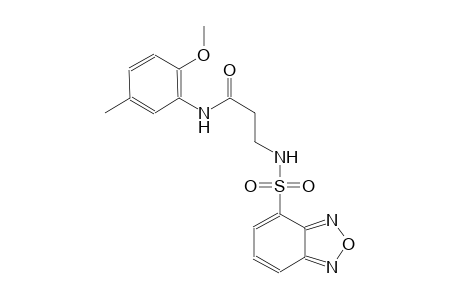 propanamide, 3-[(2,1,3-benzoxadiazol-4-ylsulfonyl)amino]-N-(2-methoxy-5-methylphenyl)-