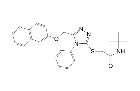 N-(tert-butyl)-2-({5-[(2-naphthyloxy)methyl]-4-phenyl-4H-1,2,4-triazol-3-yl}sulfanyl)acetamide
