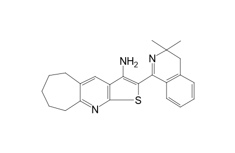 2-(3,3-Dimethyl-3,4-dihydro-1-isoquinolinyl)-6,7,8,9-tetrahydro-5H-cyclohepta[b]thieno[3,2-e]pyridin-3-amine