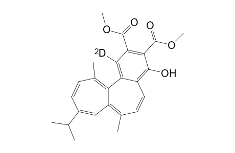 Dimethyl 4-hydroxy-9-isopropyl-7,12-dimethyl-1-deuterio-benzo[a]heptalene-2,3-dicarboxylate
