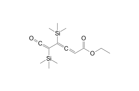 6-keto-4,5-bis(trimethylsilyl)hexa-2,3,5-trienoic acid ethyl ester