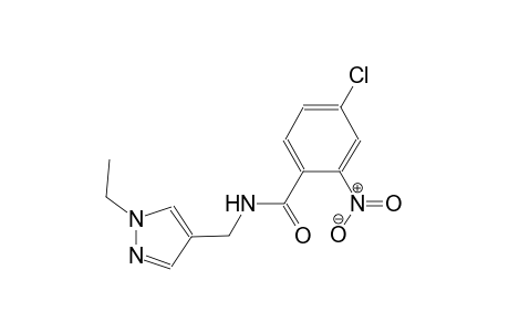 4-chloro-N-[(1-ethyl-1H-pyrazol-4-yl)methyl]-2-nitrobenzamide
