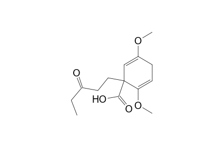 2,5-Cyclohexadiene-1-carboxylic acid, 2,5-dimethoxy-1-(3-oxopentyl)-