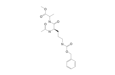 N-ACETYL-N(DELTA)-BENZYLOXYCARBONYL-L-ORNITHINYL-L-ALANINE-METHYLESTER