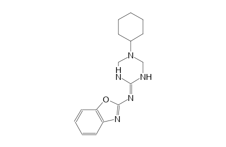 N-(5-cyclohexyltetrahydro-1,3,5-triazin-2(1H)-ylidene)-1,3-benzoxazol-2-amine