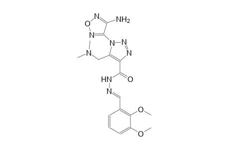 1-(4-amino-1,2,5-oxadiazol-3-yl)-N'-[(E)-(2,3-dimethoxyphenyl)methylidene]-5-[(dimethylamino)methyl]-1H-1,2,3-triazole-4-carbohydrazide