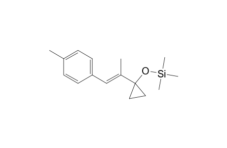 Silane, trimethyl[[1-[1-methyl-2-(4-methylphenyl)ethenyl]cyclopropyl]oxy]-, (E)-