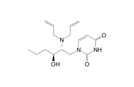 1-[(2R,3S)-2-(diallylamino)-3-hydroxy-hexyl]pyrimidine-2,4-dione