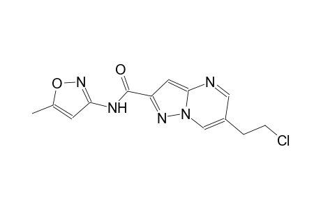 6-(2-chloroethyl)-N-(5-methyl-3-isoxazolyl)pyrazolo[1,5-a]pyrimidine-2-carboxamide