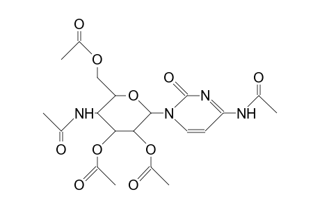 1-(4-Amino-4-deoxy-B-D-glucopyranosyl)-cytosine peracetate