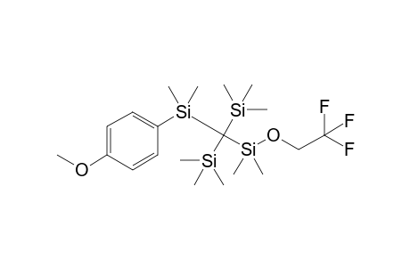 2,2,2-trifluoroethanyl {Di(trimethylsilyl)[dimethyl(p-methoxyphenyl)silyl]methyl}dimethylsilyl ether