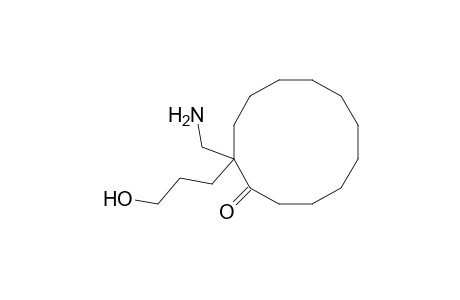Cyclododecanone, 2-(aminomethyl)-2-(3-hydroxypropyl)-