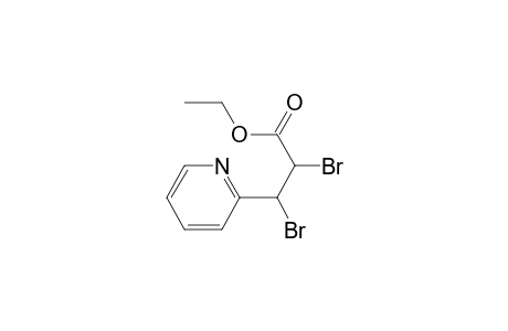 2-Pyridinepropanoic acid, .alpha.,.beta.-dibromo-, ethyl ester