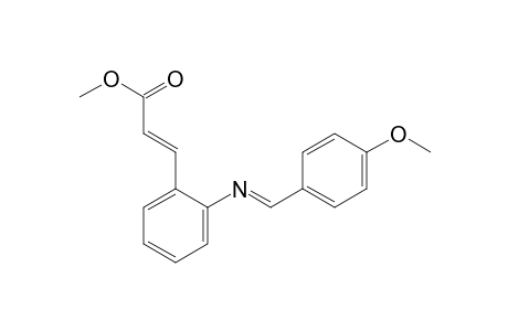 Methyl 3-[2-(((4-methoxyphenyl)methylene)amino)phenyl]-2-propenoate