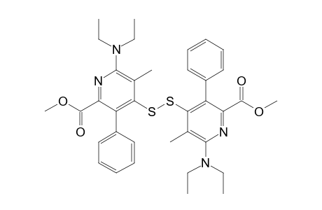 4-[(2-carbomethoxy-6-diethylamino-5-methyl-3-phenyl-4-pyridyl)disulfanyl]-6-diethylamino-5-methyl-3-phenyl-picolinic acid methyl ester