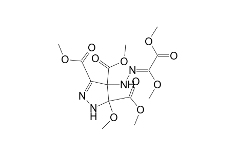 1H-Pyrazole-3,4,5-tricarboxylicacid, 4-[(1,2-dimethoxy-2-oxoethylidene)hydrazino]-4,5-dihydro-5-methoxy-, trimethyl ester