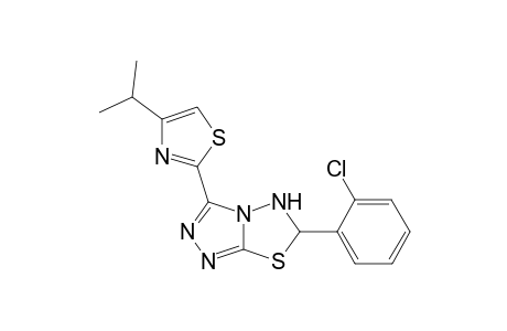 3-(4-Isopropylthiazol-2-yl)-6-(2-chlorophenyl)-5,6-dihydro-[1,2,4]triazolo[3,4-b][1,3,4]thiadiazoles
