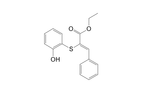 Ethyl (Z)-2-((2-hydroxyphenyl)thio)-3-phenylacrylate