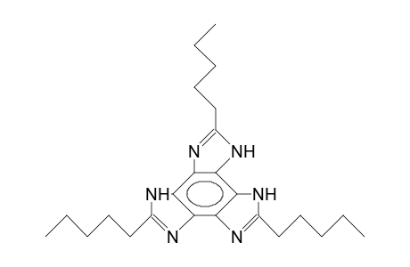 4,7-Dihydro-2,5,8-tripentyl-1H-benzo(1,2-D:3,4-D':5,6-D'')triimidazole