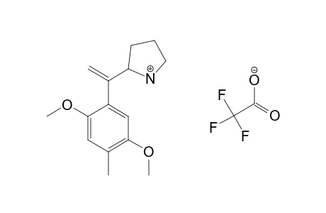 (+/-)-2-[1-(2,5-DIMETHOXY-4-METHYL-PHENYL)-ETHENYL]-PYRROLIDINE-TRIFLUOROACETATE