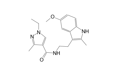 1H-pyrazole-4-carboxamide, 1-ethyl-N-[2-(5-methoxy-2-methyl-1H-indol-3-yl)ethyl]-3-methyl-