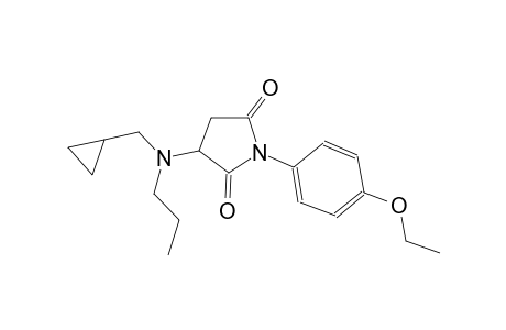 2,5-pyrrolidinedione, 3-[(cyclopropylmethyl)propylamino]-1-(4-ethoxyphenyl)-