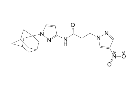 N-[1-(1-adamantyl)-1H-pyrazol-3-yl]-3-(4-nitro-1H-pyrazol-1-yl)propanamide