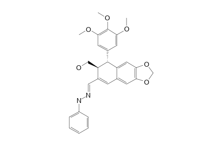 [(7S,8R)-6-[(E)-(phenylhydrazinylidene)methyl]-8-(3,4,5-trimethoxyphenyl)-7,8-dihydrobenzo[f][1,3]benzodioxol-7-yl]methanol