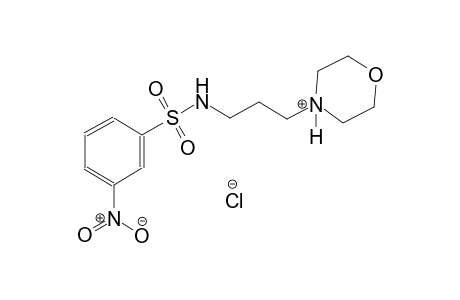 4-(3-{[(3-nitrophenyl)sulfonyl]amino}propyl)morpholin-4-ium chloride