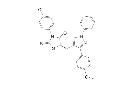 3-(4-chlorophenyl)-5-((3-(4-methoxyphenyl)-1-phenyl-1H-pyrazol-4-yl)methylene-2-thioxothiazolidin-4-one)