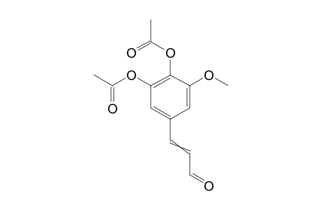 3-Methoxy-5-(3-oxoprop-1-enyl)-1,2-phenylene diacetate