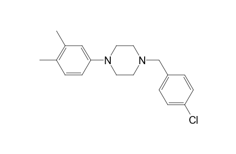 1-(4-Chlorobenzyl)-4-(3,4-dimethylphenyl)piperazine