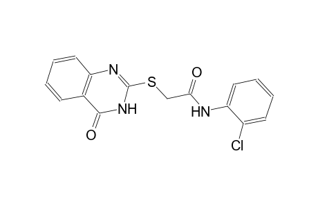 N-(2-chlorophenyl)-2-[(4-oxo-3,4-dihydro-2-quinazolinyl)sulfanyl]acetamide