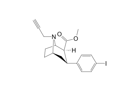 N-(Prop-2-ynyl)-2.beta.-carbomethoxy-3.beta.-(4'-iodophenyl)nortropane