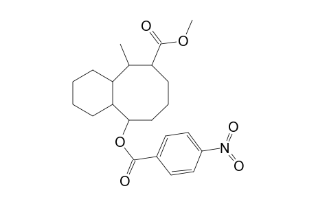 Methyl 7-(p-nitrobenzoyloxy)-2-methylbicyclo[6.4.0]dodecane-3-carboxylate