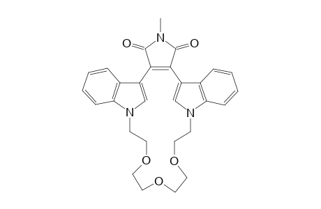 Cyclo-N,N'-[1,11-(3",6",9"-trioxaundecyl)-bis[indol-3-yl]-N-methylmaleimide