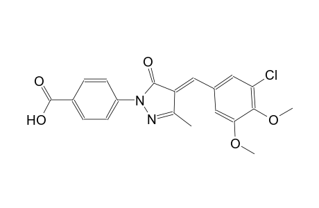 4-[(4E)-4-(3-chloro-4,5-dimethoxybenzylidene)-3-methyl-5-oxo-4,5-dihydro-1H-pyrazol-1-yl]benzoic acid
